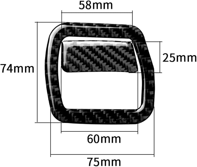 Real Carbon Fiber Trim for Audi Accessories | for B9 A4 S4 A5 S5 2017-2019 / RS5 2018 2019 Dash Driver Side Storage Box Handle Interior Thick Overlay Decal