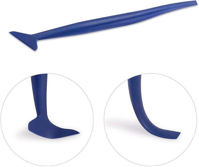Gomake Vehicle Vinyl Wrap Tool Kit Window Tinting Tool Include 4 Inch Felt Squeegee, Retractable 9mm Utility Knife and Blades, Zippy Vinyl Cutter and Mini Go Corner Squeegee for Car Wrapping