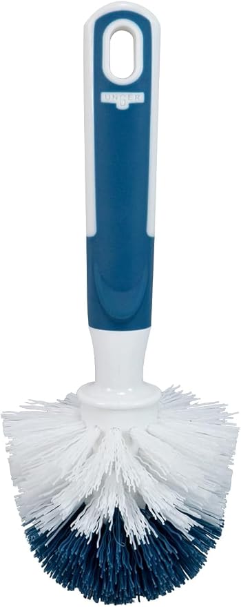 Unger Sink and Dish Scrub Brush, Kitchen Washing Scrubber for Hard-to-Reach Corners, Small Cleaning Supplies, Non-Scratch Bristles, Glassware, Pots, Pans, Tumblers, Drains, and Disposals (Pack of 10)