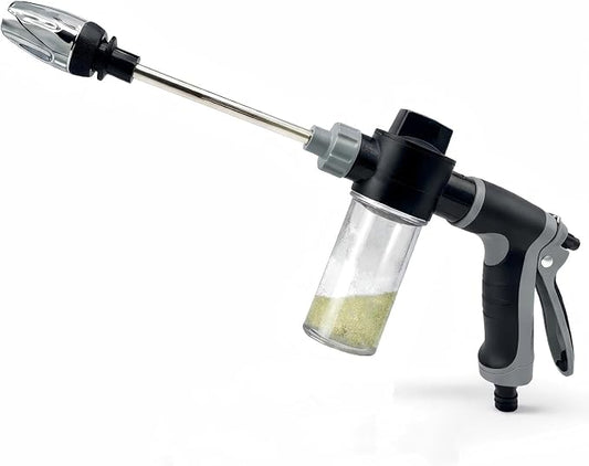 Pressure Washer Wand Gun with Adjustable Spray Nozzle, Stainless Steel High Pressure Water Gun with Multiple Spray Tips for Car, Window, Deck and Patio Cleaning