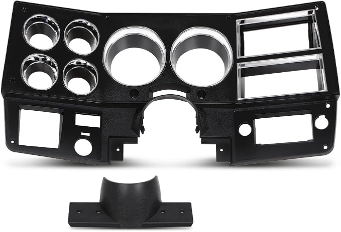 PIT66 Dash Bezel Panel Fit Chevy GMC Truck Blazer Suburban 1981-1983 | Lower Dashboard Trim with A/C & Wiper Switch Holes, Fits Chevy & GMC Trucks, Blazer, Suburban 1981-1983
