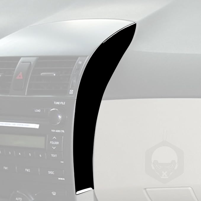 Glossy Bright Piano Black Car Dash Central Navigation Screen Side Panel Decorative Strip Cover Sticker Interior Trim Compatible with Toyota Corolla 2009 2010 2011 2012 2013 Auto Trim Accessories