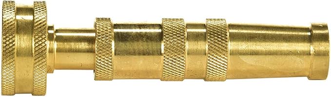 Heavy-Duty Brass Hose Nozzle, Adjustable Twist Hose Nozzle, Jet Sweeper Nozzle, Garden Sprayer | Jet Sweeper Nozzle, Garden Sprayer