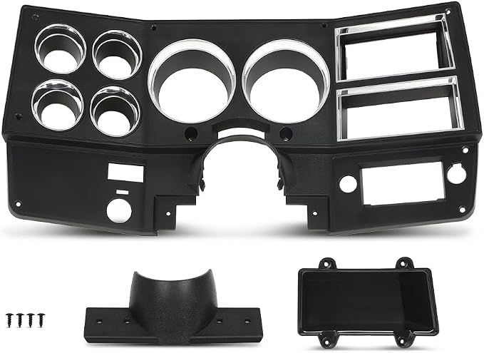 PIT66 Dash Bezel Storage Box Fit Chevy GMC Truck Blazer Suburban 1981-1983 | Dash Instrument Bezel with A/C Wiper Switch Hole Storage Box Compatible with Chevy GMC Truck Blazer Suburban 1981-1983