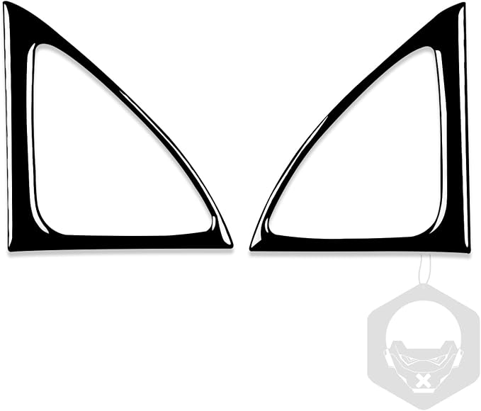 Glossy Bright Piano Black Car Inner Door Panel Loudspeaker Horn Speaker Triangle Frame Sticker Interior Trim Compatible with Toyota Corolla 2009 2010 2011 2012 2013 Auto Trim Accessories