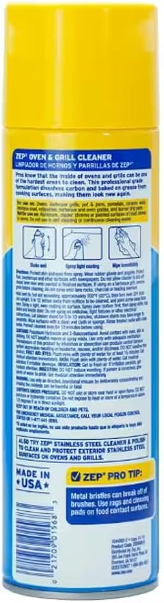 Zep Commercial Grill And Oven Cleaner