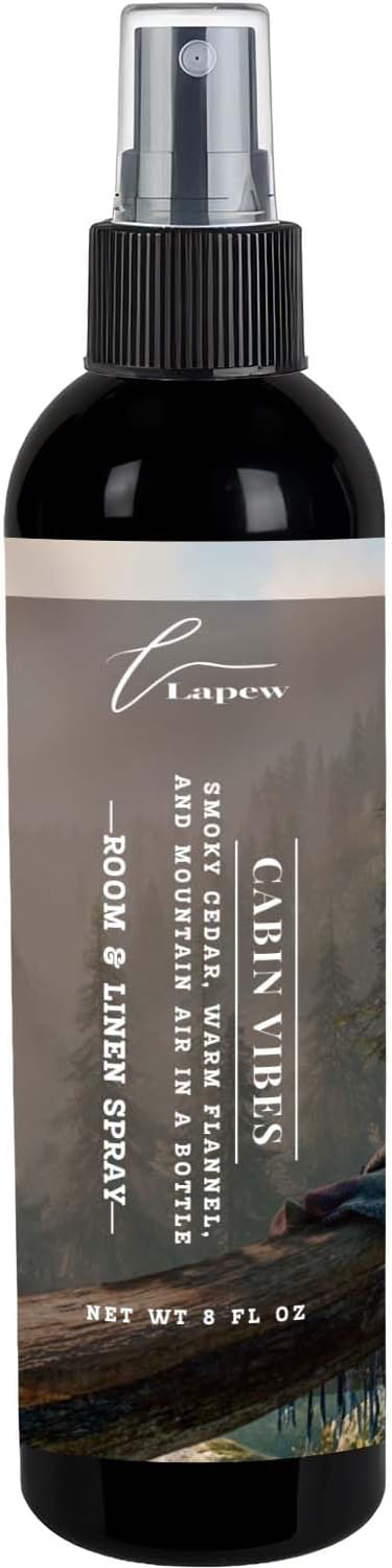 Lapew Room & Linen Spray | Fragrance Mist for Home, Car & Office | Fabric & Air Freshener | Neutralizing Mist | Made in USA | Cabin Vibes