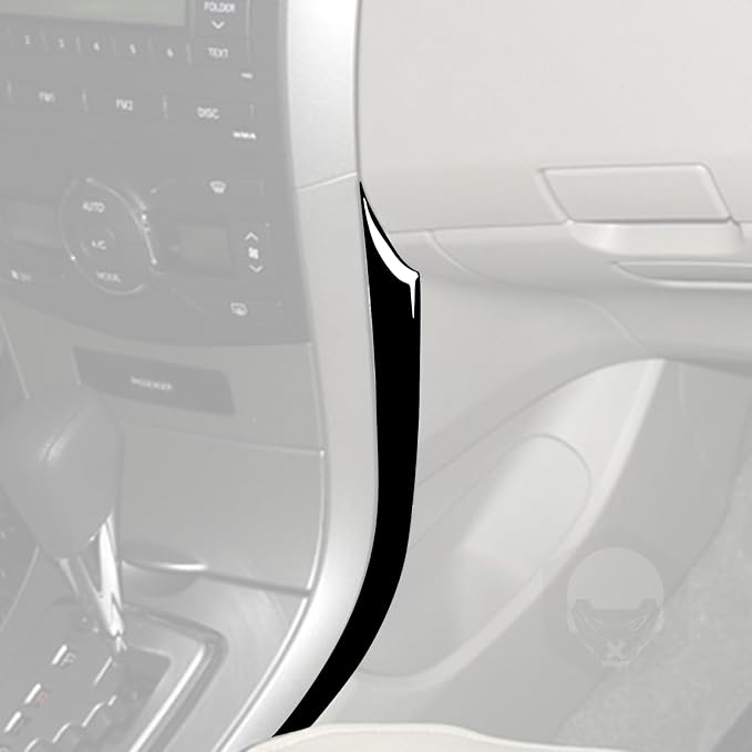 Glossy Bright Piano Black Car Center Console Shifter Box Inside Panel Anti-Scratch Strip Cover Sticker Interior Trim Compatible with Toyota Corolla 2009 2010 2011 2012 2013 Auto Trim Accessories