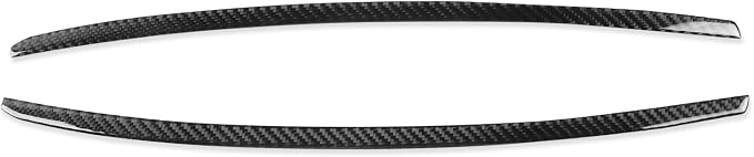Fit for Audi A3 8Y S3 2021-2025 Real Carbon Fiber Headlight Stickers | Trim Headlight Eyelids Eyebrows Decorations | Accessories | Self-adhesive | Thick Overlay
