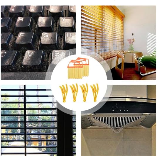 6pcs Window Venetian Blind Cleaner Duster Tool, Blind Duster,dusting Brush | blind cleaner duster tool,blinds cleaner,Air Conditioner, Wood & Vinyl Blinds,for Blinds Air Conditioner Vent Keyboard