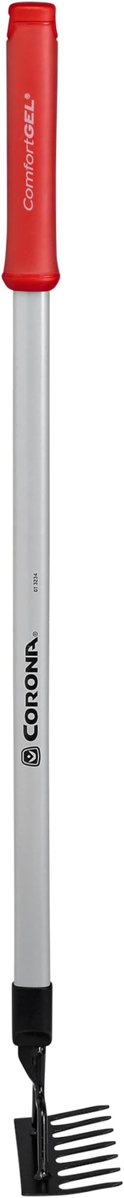 Corona Tools GT 3234 Reach 7-Tine Extended Rake, Silver,RED,Black