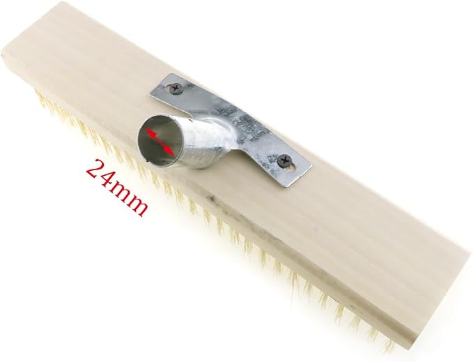 ZYAMY Stainless Steel Wire Floor Brush Head Multi Purpose Metal Wire Deck Brush 11.8 Inches for Scrubbing Concrete Stains Heavy Duty Cleaning Garage Patio Grill Yard Pavement Moss Cleaning Tool
