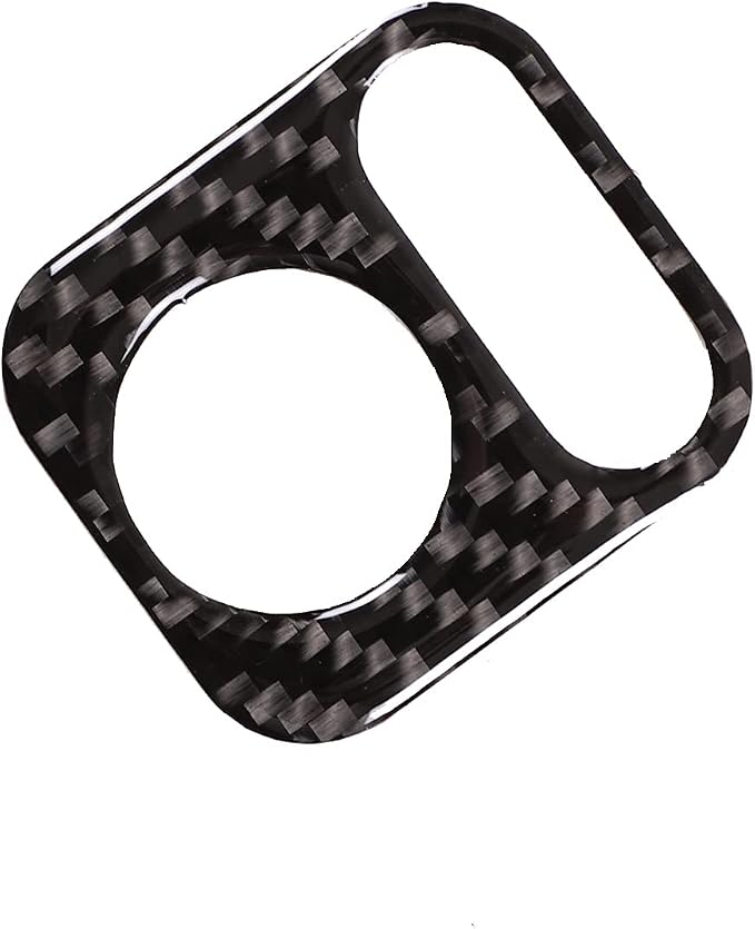 Car Door Rearview Mirror Adjustment Button Frame Sticker for Honda Pilot 2016-2022/Ridgeline 2017-2023/Passport 2019-2023, Rearview Mirror Adjustment Switch Panel Trim Cover, Carbon Fiber, Black