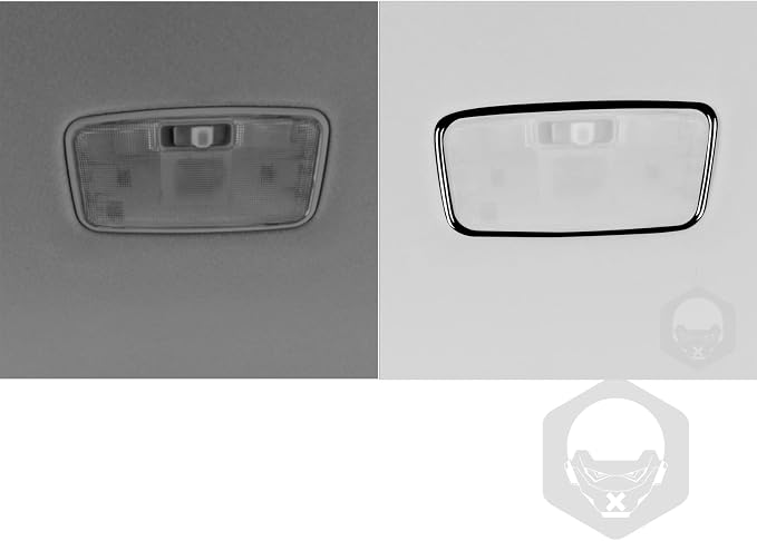 Glossy Bright Piano Black Car Rear Row Reading Light Panel Reading Lamp Frame Decoration Sticker Interior Trim Compatible with Toyota Corolla 2009 2010 2011 2012 2013 Auto Trim Accessories