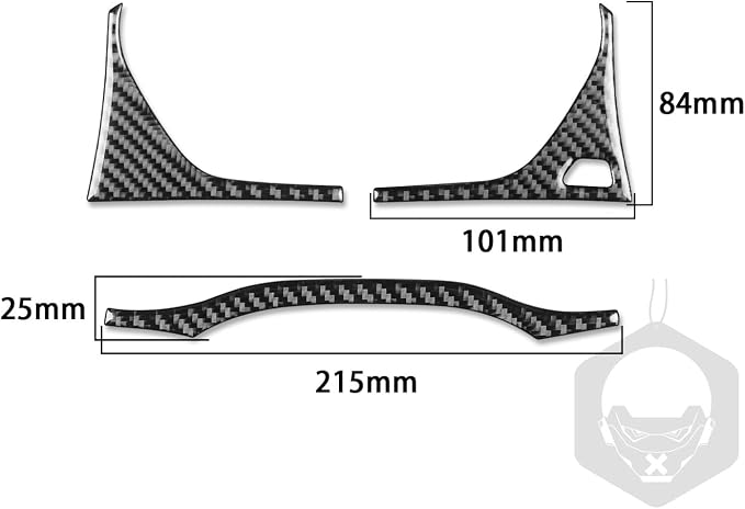 Real Carbon Fiber Trim for Audi 80A Q5 Accessories | for SQ5 2018-2025 Dash Instrument Cluster Speedometer Frame Cover Sticker Interior Thick Overlay Decal
