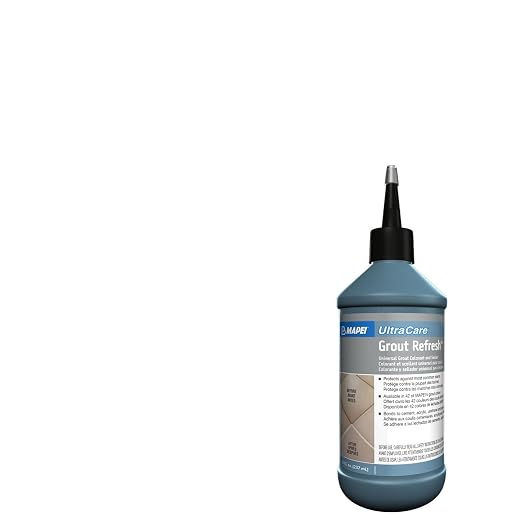 MAPEI UltraCare Grout Refresh, Universal Grout Colorant & Sealer, 8 oz Bottle – Easy Grout Restoration & Protection, 5117 Pure White
