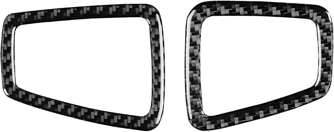 Fit for Cadillac Escalade ESV 2007-2014 / EXT Hybrid 2009-2013 | Real Carbon Fiber | Accessories | Dash Side Defogger Air Vent Frame Trim | Stickers | Anti-scratch | Self-adhesive