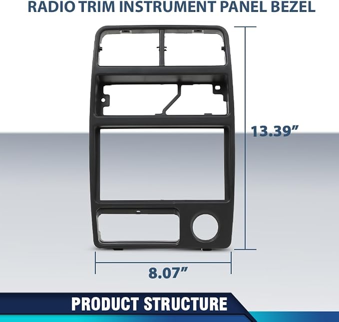 PIT66 Dash Radio AC Bezel Panel Fit Geo Tracker/Suzuki Sidekick 1992-1995 | Dash Radio AC Bezel Panel Trim Compatible with Geo Tracker/Suzuki Sidekick 1992-1995 Dashboard Cover