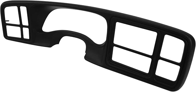 Dashboard Instrument Bezel 15804937 Replacement for Chevrolet Silverado GMC Sierra 1999 2000 2001 2002 2003 2004 2005 2006 Suburban Tahoe 2000-2006 Dash Radio Trim Bezel Cover Black