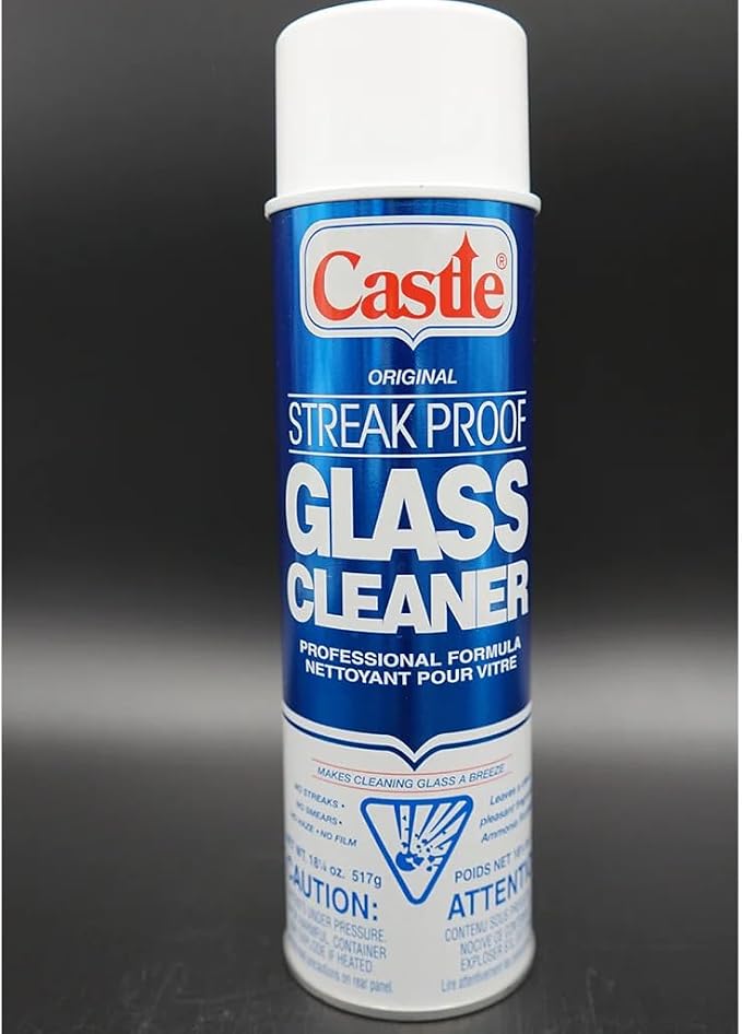 Castle Glass Cleaner, Streak Proof, Original (Original Version)