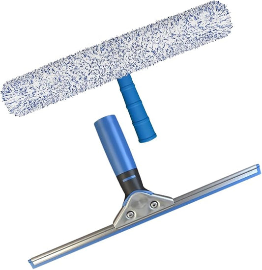 EnduroShield Professional Squeegee & Window Washer Cleaning Combo | Professional Window Cleaning Tool | Streak-Free Results | Ergonomic Design | Reusable