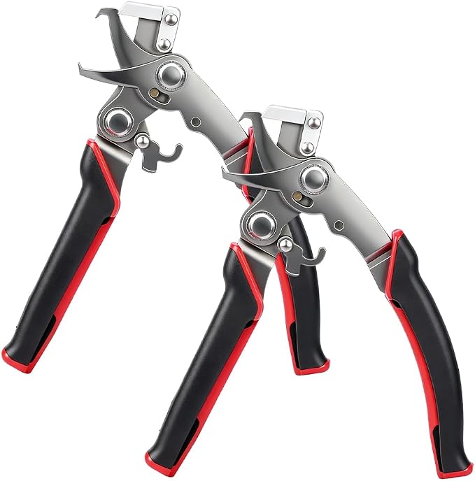Car Clip Pliers Disassembly Tools, Heavy Duty Spring Loaded Auto Trim Removal Tool, Easily Removes Stubborn Clips Plastic Rivets Dashboard Bike Tire Fasteners (2pc)