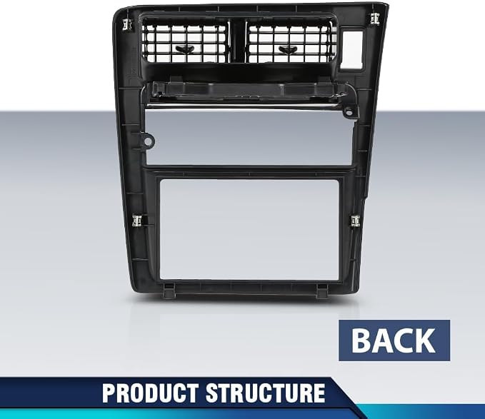 PIT66 Radio Bezel Dash Trim Compatible with Toyota Tacoma 1995-1997 | Radio Bezel Dash Trim Compatible with Toyota Tacoma 1995 1996 1997 Dashboard Panel Bezel | Black ABS Plastic