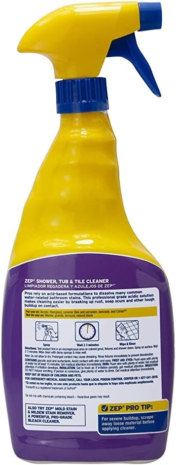 Zep Shower Tub and Tile Cleaner, 32 Fl Oz