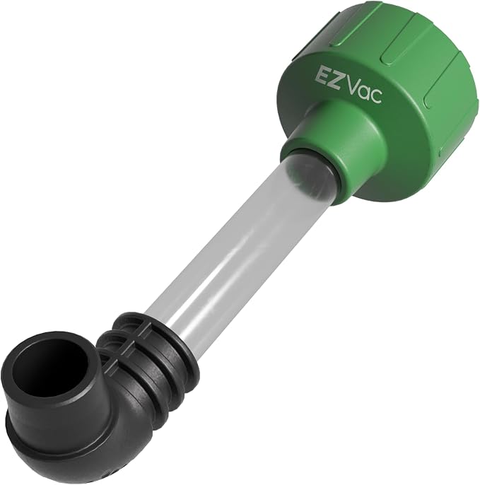 AC Drain Line Cleaner - Shop Vac Adapter for HVAC Condensate & Air Conditioner Clogs - Universal Fit Wet/Dry Vacuum Attachment - Clear See Through Fitting - Unclog, Flush & Evacuate