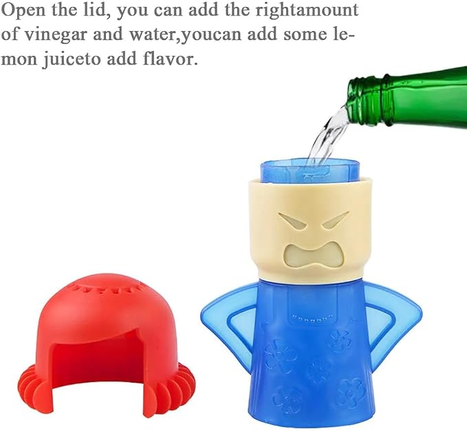 Microwave Cleaner Easily Crud in Minutes Steam Cleans with Vinegar and Water for Kitchen Gifts (Color Random)