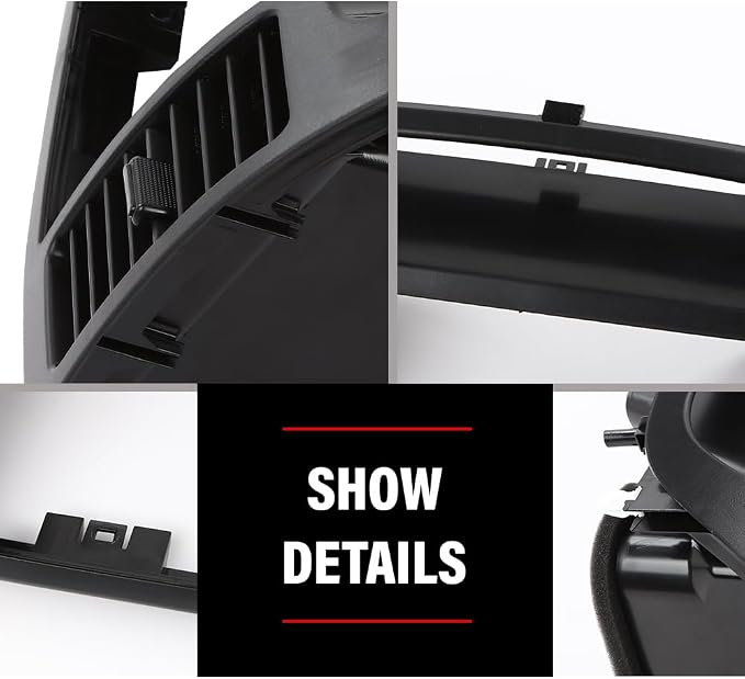 DOTCOM Dash Radio Bezel AC Air Vents Trim Fit Toyota Camry 2002-2006 Balck