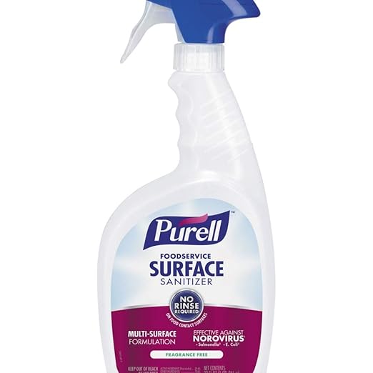 GOJO 3341-06 PURELL Foodservice Surface Sanitizer with Spray Trigger, 32 fl. oz. (Pack of 6)