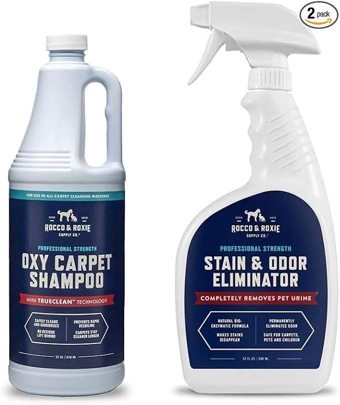 Rocco & Roxie Pet Stain & Odor Carpet Cleaning Bundle