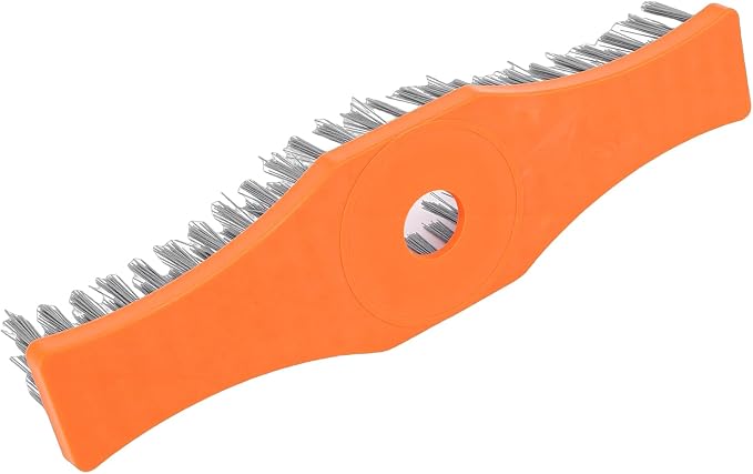 WALFRONT Deck Scrub Brush Outdoor Floor Scrub Brush Heavy Duty Anti Stick Nylon Material for Lawn Patio Driveway Tile Concrete Cleaning