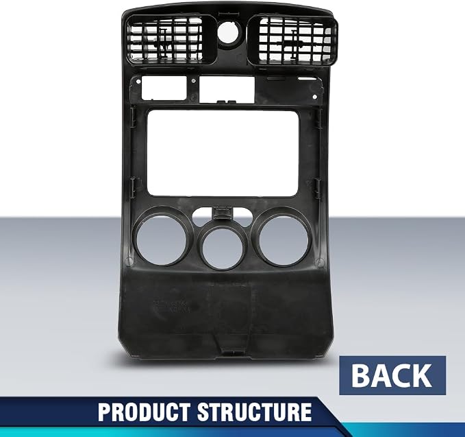 PIT66 Radio Dash Bezel Trim Panel Fit Chevy Colorado GMC Canyon 2004-2012 | Radio Dash Bezel Trim Panel Compatible with Chevy Colorado GMC Canyon 2004-2012 Gray Dashboard Cover
