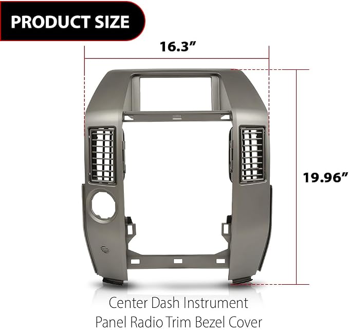 DOTCOM Center Dash Radio Vent Bezel Trim Fit Infiniti QX56 2004-2007