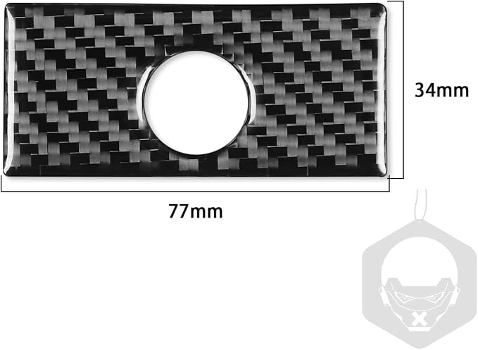 Real Carbon Fiber Trim for Infiniti Accessories | for G35 G37 G25 Q60 Q40 2007-2015 S X Sedan Coupe Convertible Dash Co-Pilot Storage Box Handle Thick Overlay Decal