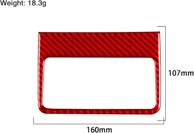 Real Carbon Fiber Trim for Toyota Camry Accessories | for 2012 2013 2014 Rear Row Air Vent Widnd Outlet Decoration Panel Frame Interior Thick Overlay Decal