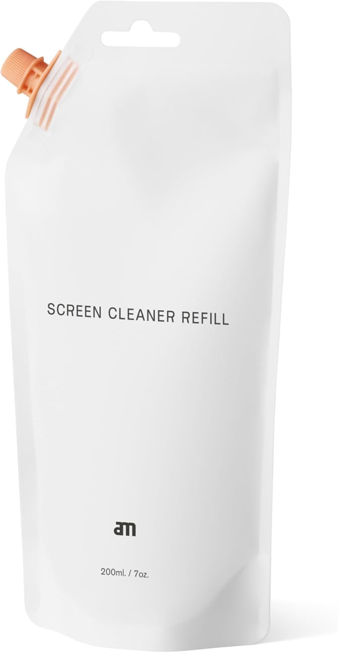 am Mist Screen Cleaner Refill 200ml (7 oz) – Alcohol-Free Cleaning Liquid | Refill for am Mist Screen Cleaner. Alcohol-free formula for phones, laptops, TVs, tablets and car displays.