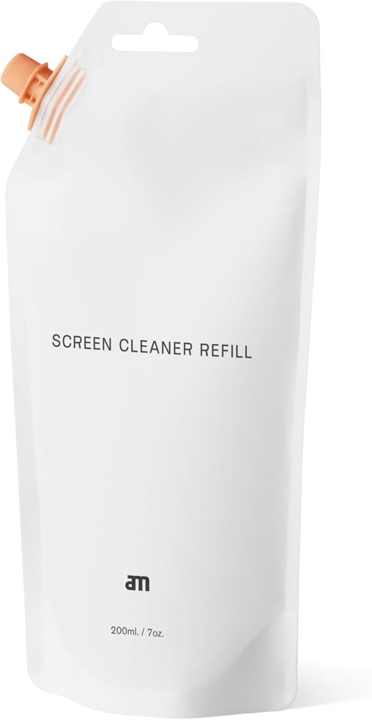am Mist Screen Cleaner Refill 200ml (7 oz) – Alcohol-Free Cleaning Liquid | Refill for am Mist Screen Cleaner. Alcohol-free formula for phones, laptops, TVs, tablets and car displays.