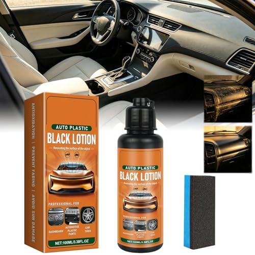 Auto Plastic Black Lotion,Auto Plastic Restorer Kit,Car Plastic Restorer,Automotive Plastic Restorer,Black Lotion Auto Plastic,Restore The Original Luster of The Vehicle (1pcs)