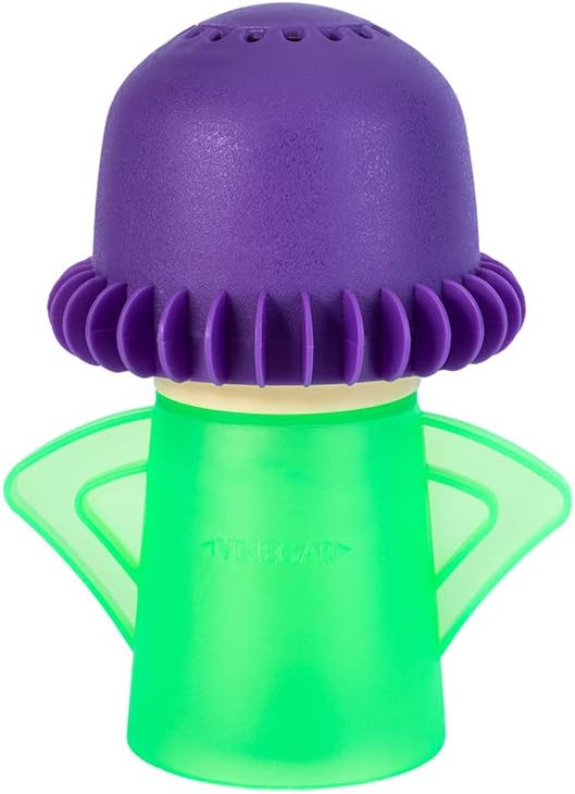 Microwave Cleaner Steam Angry mama Easily Cleans the Crud In Minutes. Fast Action Steam Kitchen Gadget,Just Add Vinegar and Water (green)
