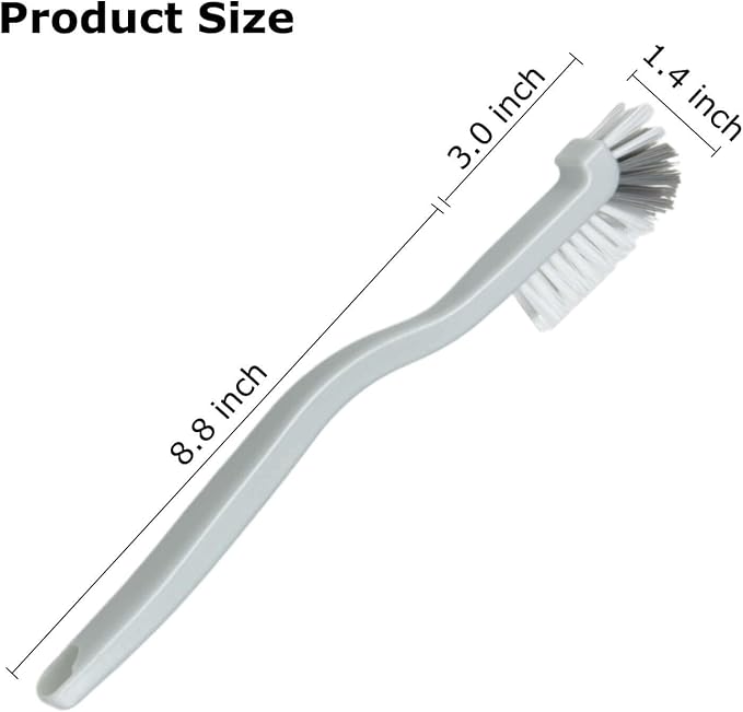 Kitchen Scrub Brush, Angle Cleaning Brush, Right Angle Scrub Brushs for Sink Household Dish Pot Pan Edge Corners, Upgraded Stiff Brushes for Small Space Crevice Cleaning with Stiff Bristle