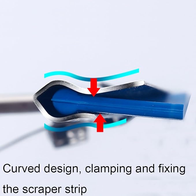 15cm 6in Blue Window Squeegee Bath Squeegee for Shower Glass Door, Mirrors, Tiles (6in/15cm, Blue)