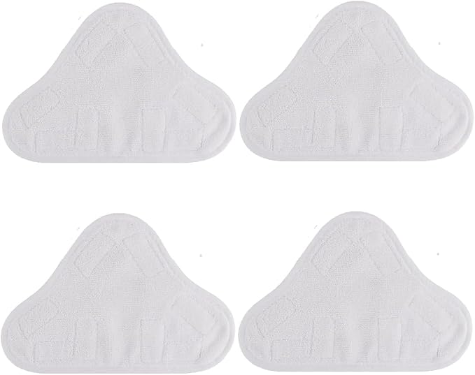 Sgizoku Microfiber Steam Mop Pad Replacement Compatible with H2O H20 Mop X5 Steam Steam Cleaners Washable & Reusable - 4 Pack