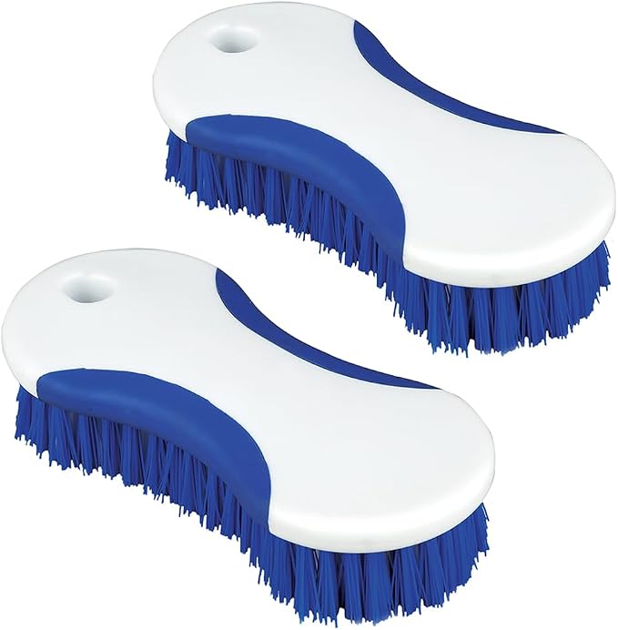 CELOX 2 Pack Multi Purpose Heavy Duty Scrub Brush, Deep Clean Brush for Tile Floors and Walls, Shower Doors, Tubs