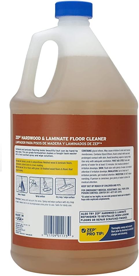 ZEP Ready-to-Use Hardwood and Laminate Floor Cleaner, Clear