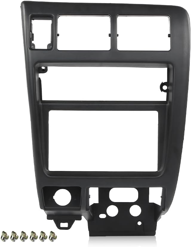 G-PLUS Center Dash Climate Control Radio Bezel Trim | Compatible with Toyota Tacoma 1998-2004 Black Dashboard Panel