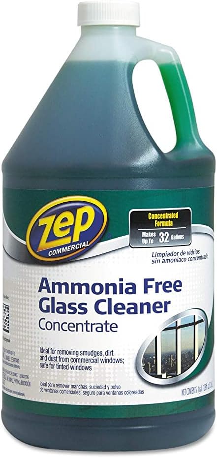 Zep Commercial Glass Cleaner Concentrate - Concentrate Liquid Solution, Green - 1 gal (128 fl oz)