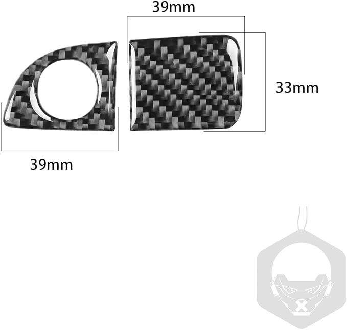 Real Carbon Fiber Trim for Dodge Charger Chrysler 300 Accessories | for Charger 2011+ Chrysler 300 2011-2023 Passenger Side Glove Box Handle Sticker Interior Thick Overlay Decal